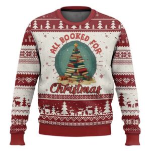 Xmas Book Lover Ugly Christmas Sweater