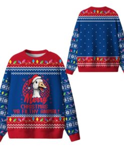 Alternative view of Ya Filthy Goose Ugly Sweater 2025 Christmas