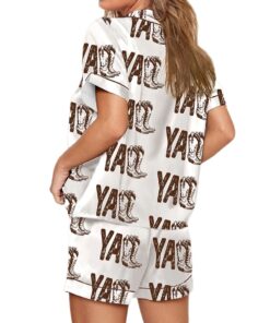 Alternative view of Yall Cowboy Boots Boho Western Pajama Set
