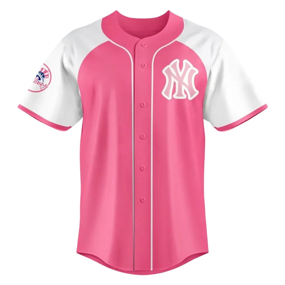 Yankees 2025 Pink Shirt Day Custom Jersey