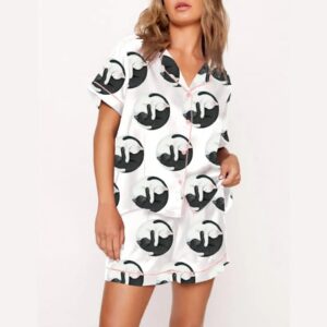 Alternative view of YinYang Cute Cats Print Pajama Set