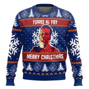 Yippee Ki Yay Die Hard Ugly Christmas Sweater