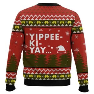 Alternative view of Yippee Ki Yay It's Christmas Die Hard Ugly Christmas Sweater