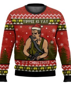 Yippee Ki Yay It's Christmas Die Hard Ugly Christmas Sweater