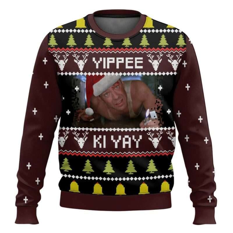 Yippee Ki Yay Ugly Die Hard Christmas Sweater