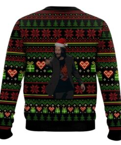 Alternative view of You Are Breathtaking Keanu Reeves Meme Ugly Christmas Sweater
