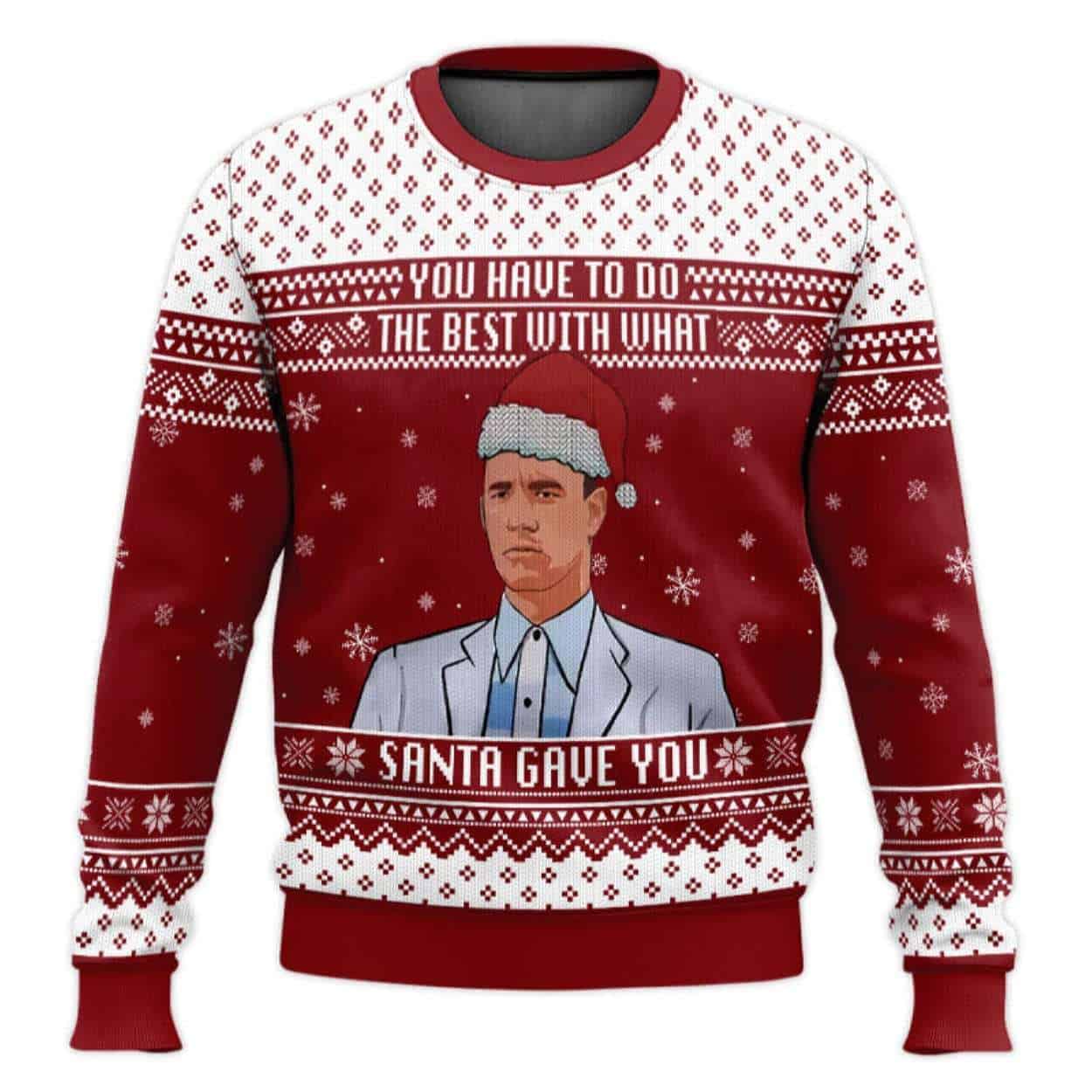 You Have To Do What The Best Forrest Gump Ugly Christmas Sweater