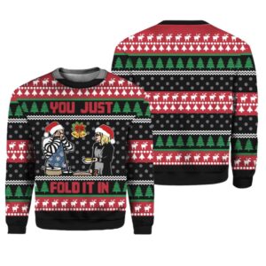 Alternative view of You Just Fold It In Ugly Christmas Sweater - Grishko.com