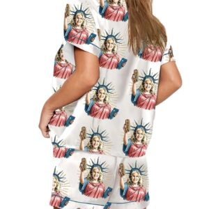 Alternative view of You Look Like the 4th Of July Movie Meme Pajama Set