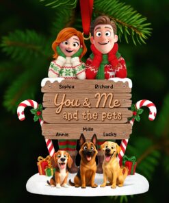 You & Me Acrylic Ornament - Personalized Gifts For Pet Lovers 01toqn231025
