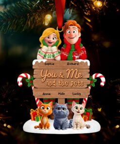 Alternative view of You & Me Acrylic Ornament - Personalized Gifts For Pet Lovers 01toqn231025