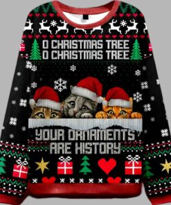 Alternative view of Your Ornaments Are History Ugly Christmas Sweater