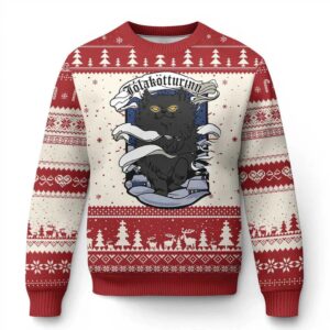 Yule Cat Jolakotturinn Ugly Christmas Sweater - Grishko.com