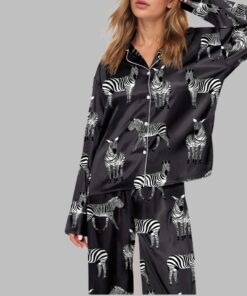 Alternative view of Zebra Pajama Sets