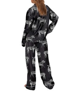 Alternative view of Zebra Satin Pajama Set For Women