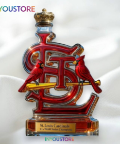 St. Louis Cardinals 11x World Series Champions Whiskey Bottle