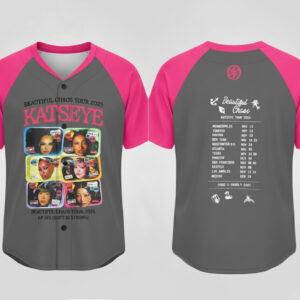 KATSEYE Tour 2025 Baseball Jersey – Beautiful Chaos Tour Merch
