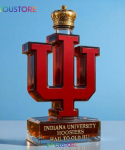 Indiana University Hoosiers HaiL To Old IU Whiskey Bottle