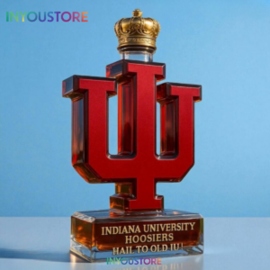 Indiana University Hoosiers HaiL To Old IU Whiskey Bottle