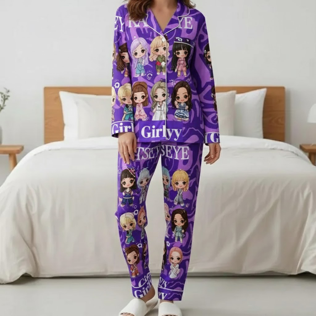Katseye Pajamas Set, Matching Fan