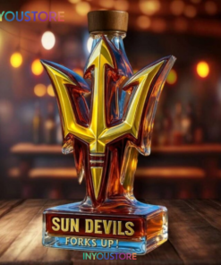 Arizona State Sun Devils Forks Up Whiskey Bottle