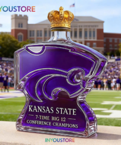 Kansas State Wildcats Whiskey Bottle
