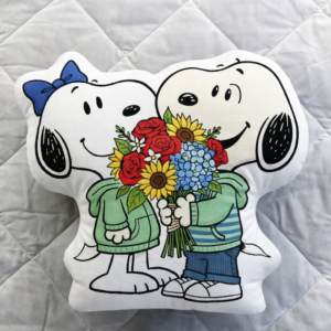 Alternative view of Snoopy Couple Pillow, Valentine'S Day Pillow