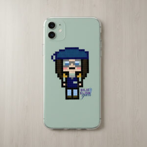 Aesthetic Minimalist Pixel Art Phone Cover - Billie Eilish Edition