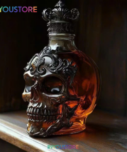 Skull Glass Wine Bottle High Borosilicate Glass Whiskey Decanter