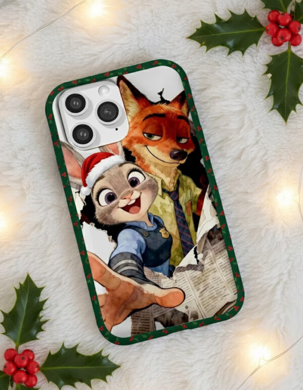 Alternative view of Zootopia 2 Tough Case | Nick Wilde and Judy Hopps MagSafe Phone Cover