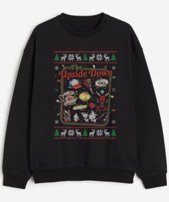 Stranger Things Ugly Christmas Sweatshirt - "The Upside Down" Holiday Crewneck