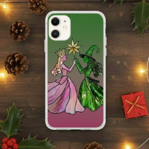 Wicked Musical "Defying Gravity" Phone Case - Stained Glass Elphaba & Glinda Art
