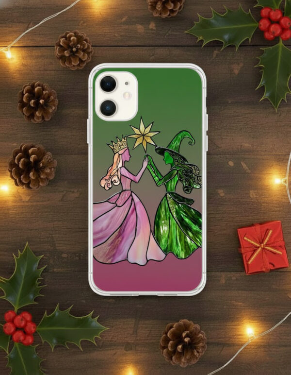 Wicked Musical "Defying Gravity" Phone Case - Stained Glass Elphaba & Glinda Art