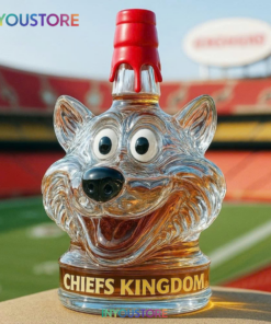 Kansas City Chiefs Mascot Whiskey Bottle