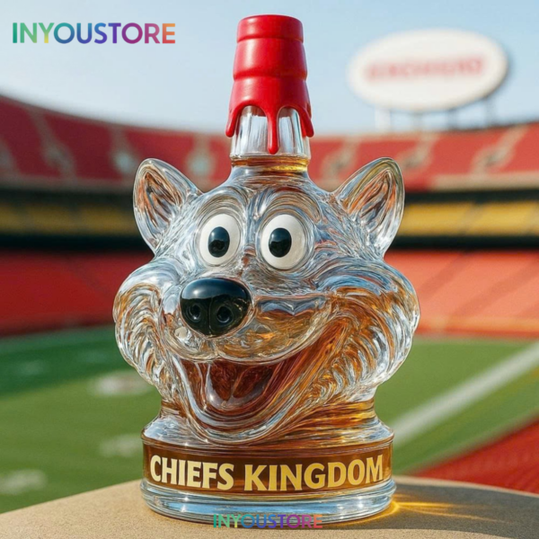 Kansas City Chiefs Mascot Whiskey Bottle