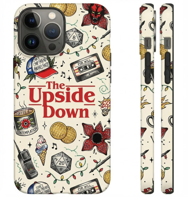 Nostalgic Adventure Art – The Upside Down Pattern Phone Case