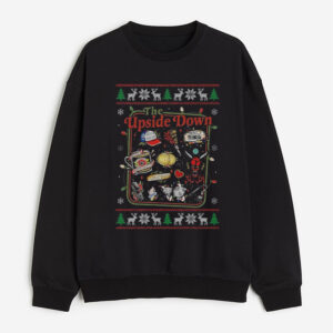 Stranger Things Ugly Christmas Sweatshirt - "The Upside Down" Holiday Crewneck