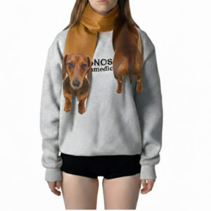 Animal Scarf – Dachshund Dog Scarf, Novelty Silk Scarf, Funny Pet Scarf