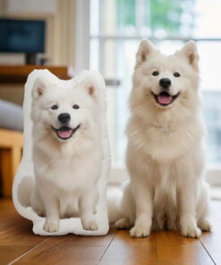 Animal Pillow – Samoyed Dog Pillow, Cute Pet Cushion, Funny Dog Home Decor