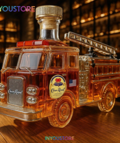 Fire Truck Crown Royal Whiskey Bottle