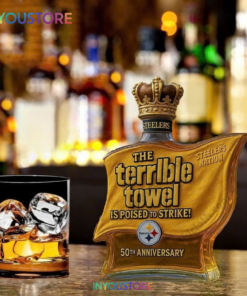Pittsburgh Steelers Terrible Towel Limited Edition Whiskey Bottle