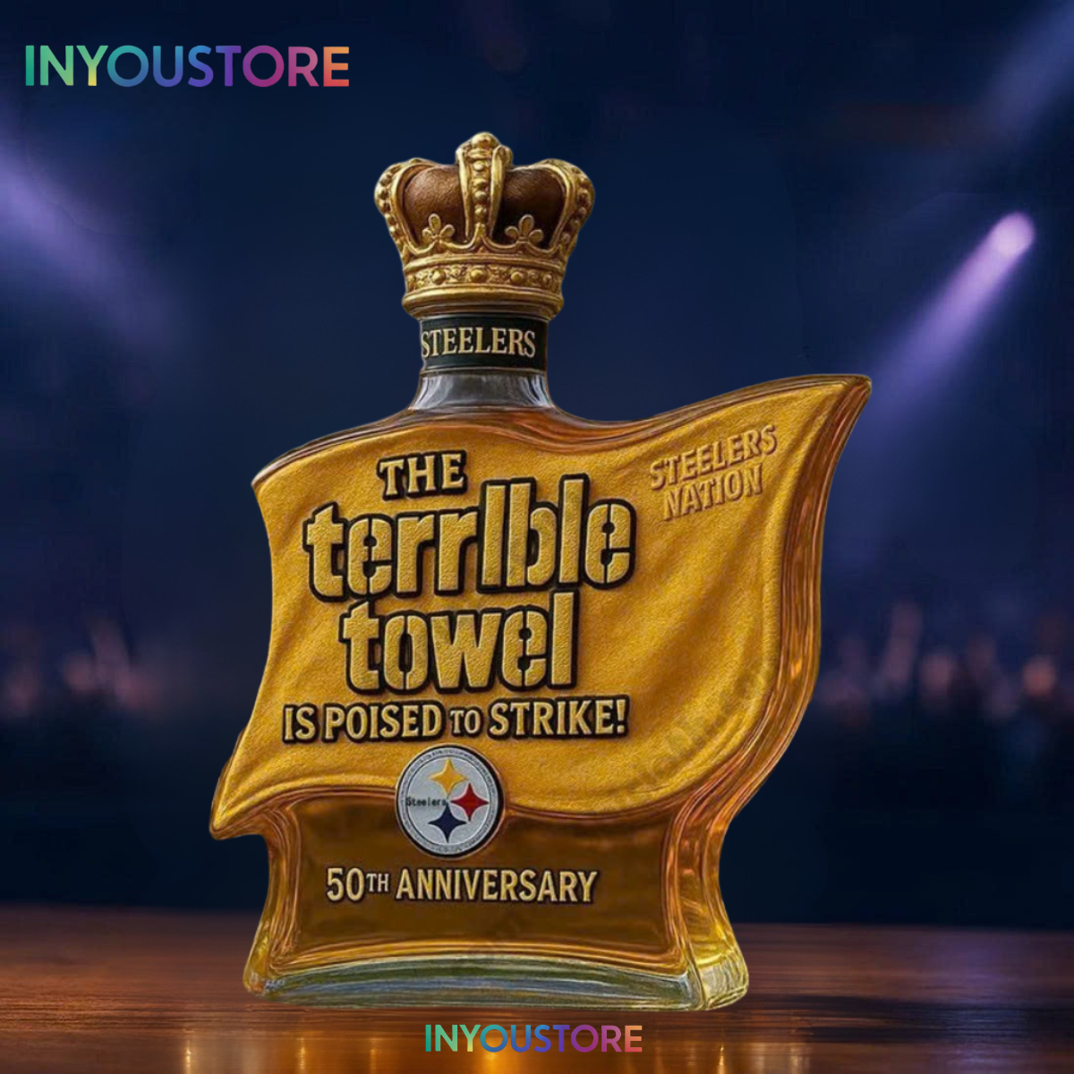 Pittsburgh Steelers Terrible Towel Limited Edition Whiskey Bottle - Image 3