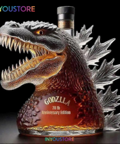 Funny Godzilla-Shaped Liquor Dispenser Decorative Unique Whiskey Bottle