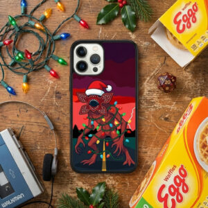 Holiday Monster Wrapped in Lights – Festive Creature Phone Case