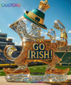 Notre Dame Fighting Irish Leprechaun Go Irish Whiskey Bottle