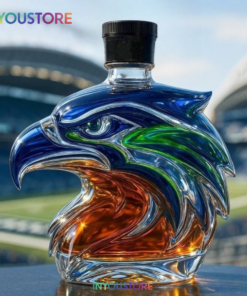 Seattle Seahawks Crown Royal Limited Edition Whiskey Bottle