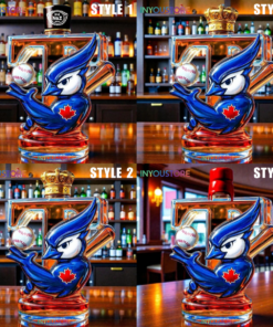 Toronto Blue Jays Baseball Limited Edition Whiskey Bottle