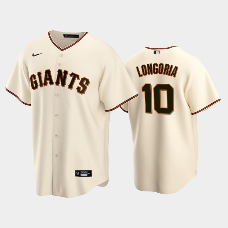 10 Evan Longoria Cream Home San Francisco Giants Baseball Jersey Baseball Jersey 