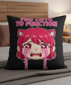 Novelty Round Plush Cushion with Cartoon Sharp Teeth