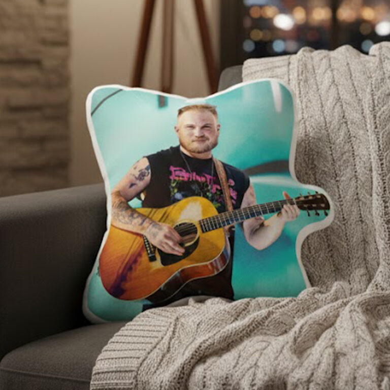 Alternative view of Zach Bryan Tour 2026 Pillow, Zach Bryan With Heaven On Tour 2026